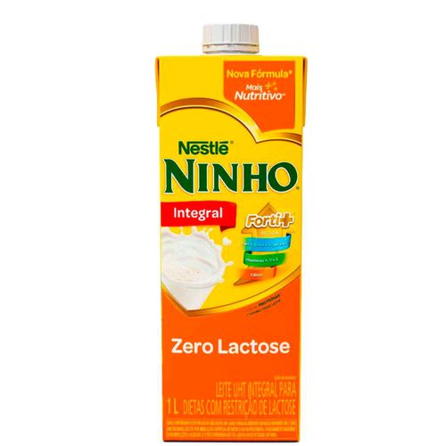Leite Longa Vida Integral Zero Lactose Ninho Mais Nutritivo Tetra Pak 1 L