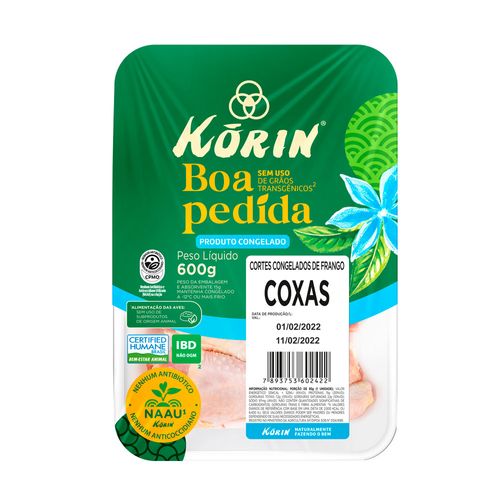 Coxa de Frango Congelada Korin 600g