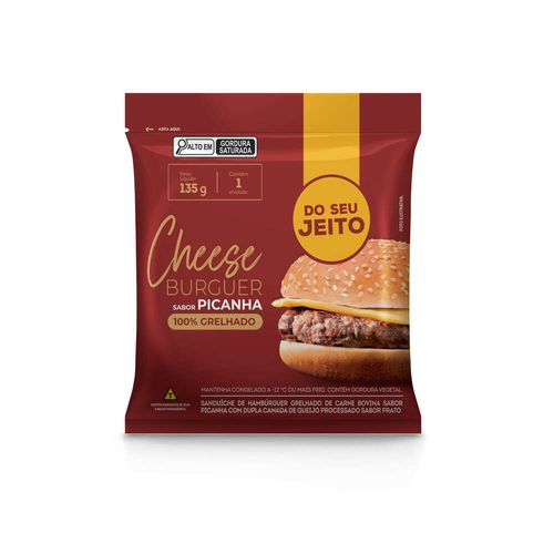 Cheeseburguer Sabor Picanha Do Seu Jeito 135g
