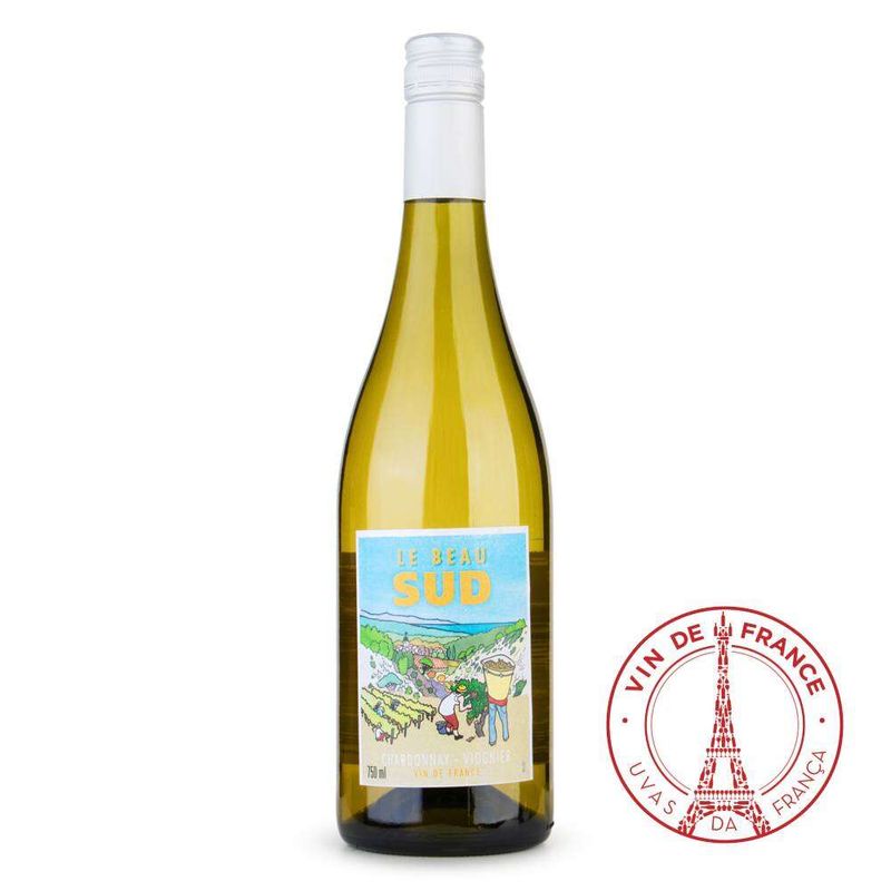 Vinho-Branco-Frances-Chardonnay-Le-Beau-Sud-Garrafa-750ml