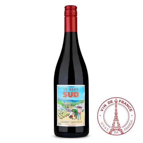 Vinho Tinto Francês Cabernet Sauvignon Le Beau Sud Garrafa 750ml