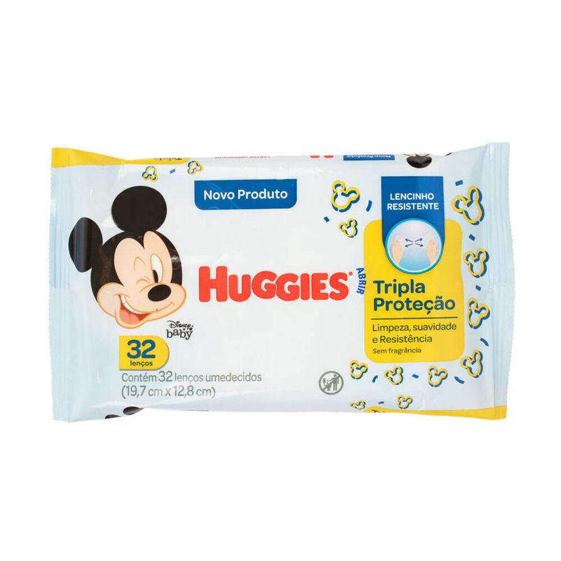 Lenco-Umedecido-Disney-Baby-Huggies-Tripla-Protecao-Pacote-32-Unidades