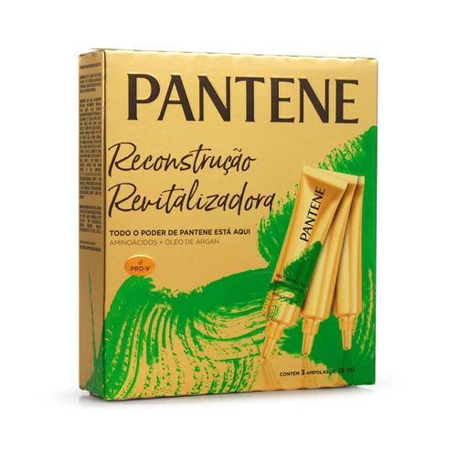 Ampola de Tratamento Pantene Restauração Caixa 3 Unidades 15ml Cada