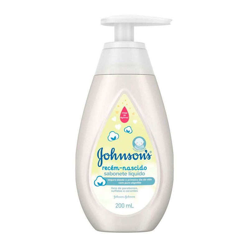 Sabonete-Liquido-JohnsonS-Baby-Recem-Nascido-Pump-200ml