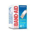 Curativo Adesivo Transparente Band Aid Caixa Com 40 Unidades