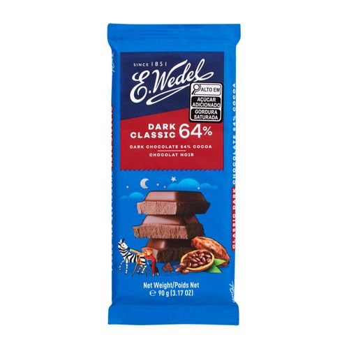 Chocolate Polonês Amargo 64% E.Wedel 90g