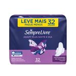 Absorvente-Intimo-Com-Abas-Sempre-Livre-Adapt-Plus-Pacote-Com-32-Unidades