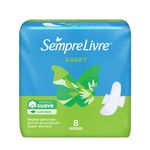 Absorvente-Intimo-Com-Abas-Sempre-Livre-Adapt-Suave-Pacote-Com-8-Unidades
