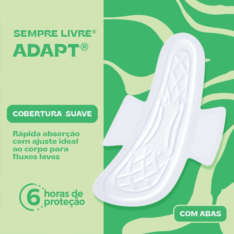 Absorvente-Intimo-Com-Abas-Sempre-Livre-Adapt-Plus-Suave-Pacote-Com-16-Unidades