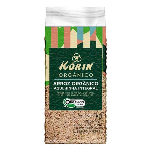 Arroz Agulhinha Integral Orgânico Korin 1kg