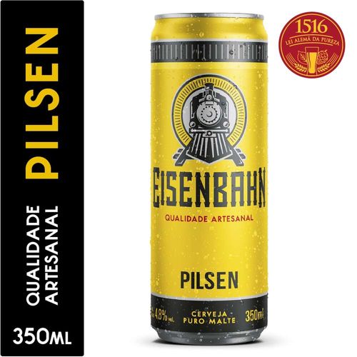 Cerveja Eisenbahn Pilsen Lata 350ml