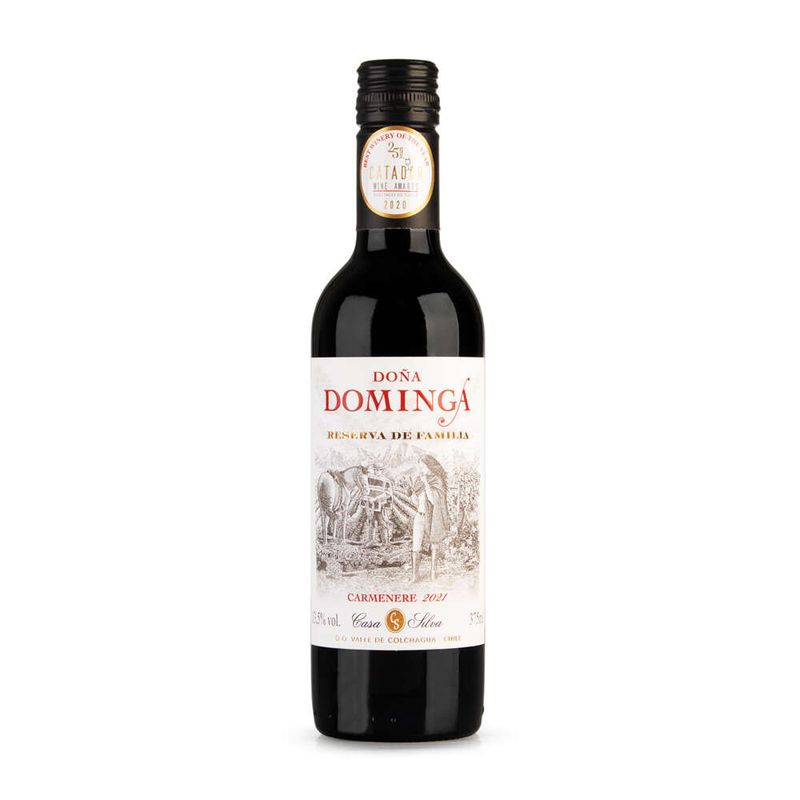 Vinho-Tinto-Chileno-Doña-Dominga-Carmenere-Reserva-De-Familia-Garrafa-375ml