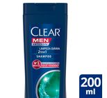 Shampoo Anticaspa Clear Limpeza Diária 2 Em 1 Com Extratos Botânicos 200ml