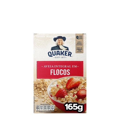 Aveia Em Flocos Quaker Integral 165g
