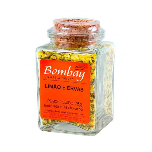 Tempero Limão e Ervas Bombay Herbs & Spices Vidro 75g