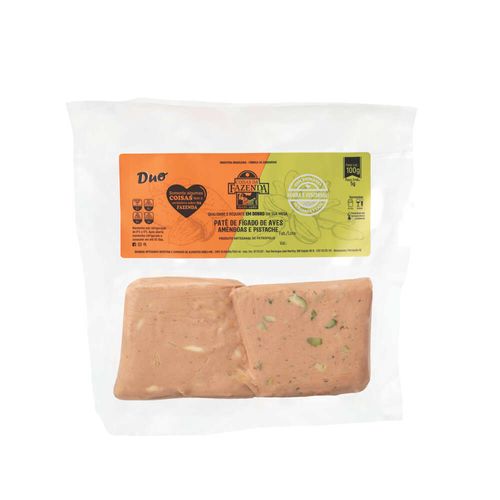 Patê Tipo Foie Gras Duo Coisas da Fazenda Pistache e Amêndoas 100g