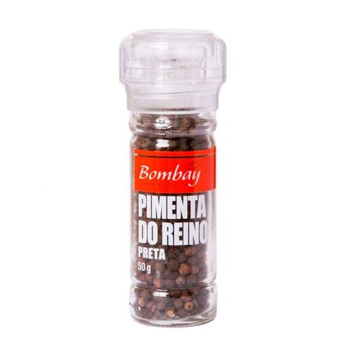 Pimenta-do-Reino Preta com Moedor Bombay Herbs & Spices Vidro 50g