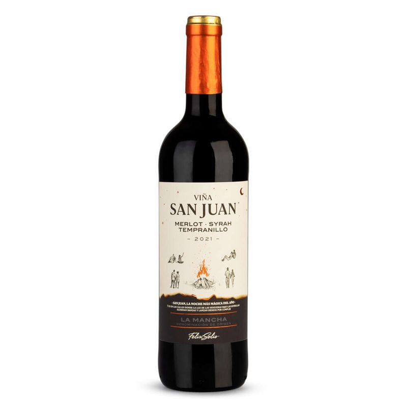Vinho-Tinto-Espanhol-Viña-San-Juan-Garrafa-750ml