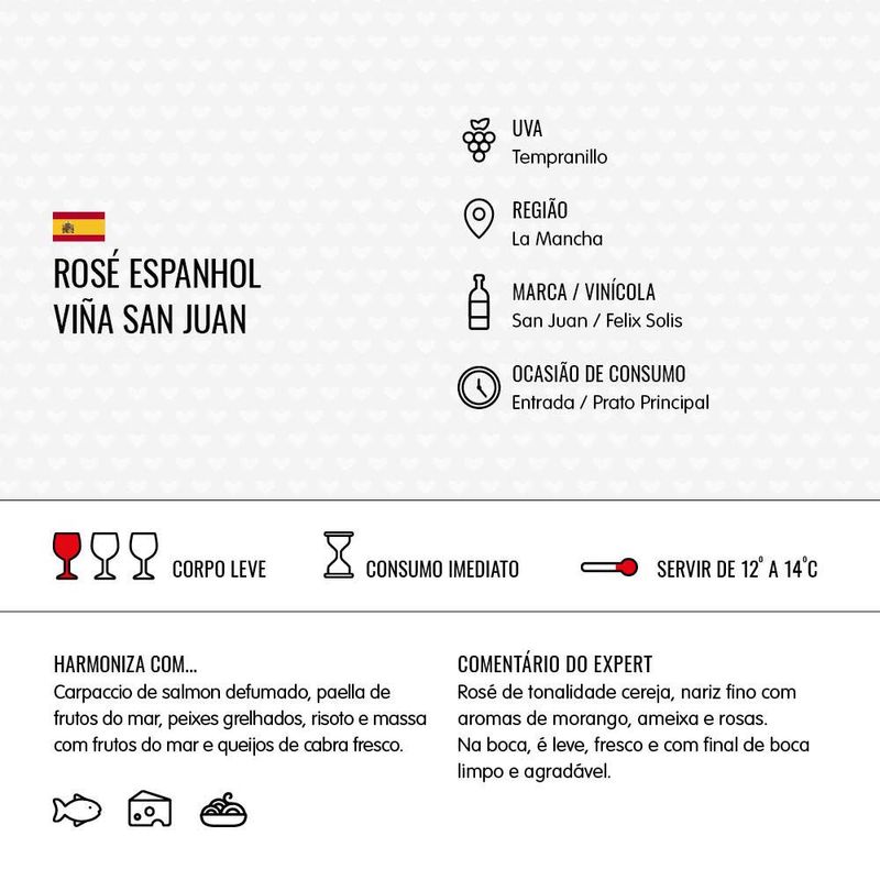 Vinho-Rose-Espanhol-Viña-San-Juan-Garrafa-750ml