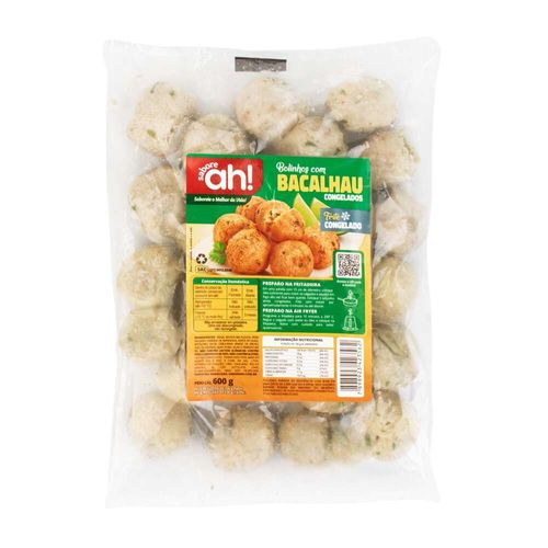 Bolinho de Bacalhau Congelado Saboreah 600g