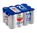 Pack Cerveja Amstel Lager Ultra com 12 unidades 269ml cada