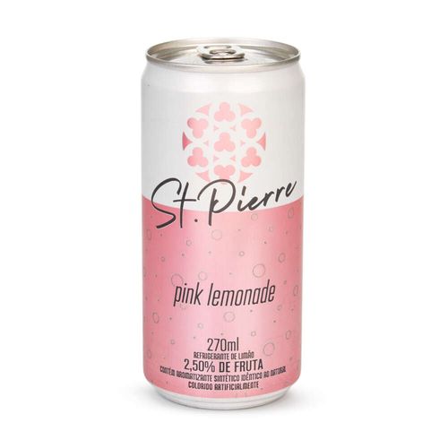 Refrigerante Pink Lemonade St. Pierre Lata 270ml
