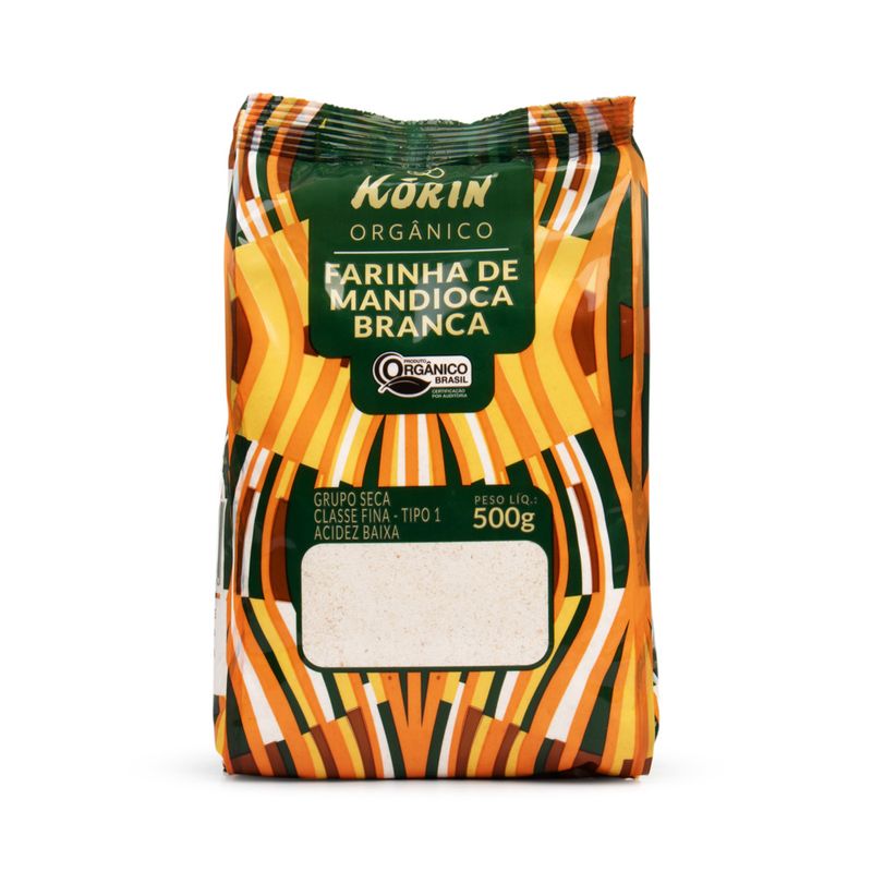 Farinha De Mandioca Orgânica Branca Korin 500g