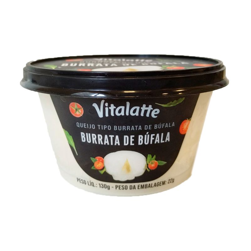 Queijo Burrata De Búfala Vitalatte 130g