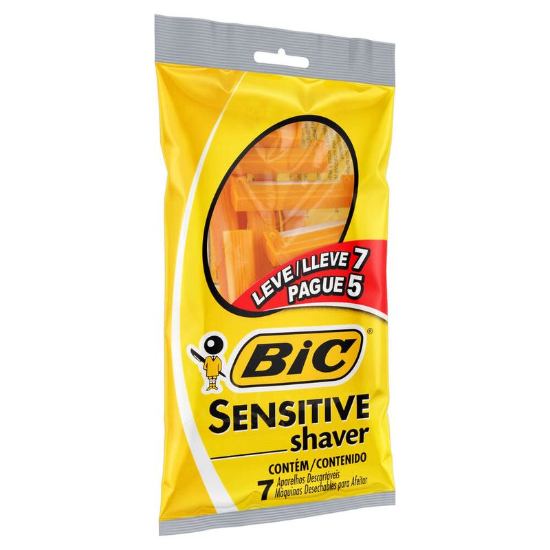 Aparelho-Descartavel-para-Barbear-Bic-Sensitive-Leve-7-Pague-5-Unidades