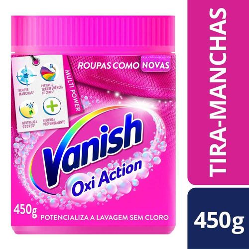 Tira Manchas em Pó Vanish Multi Power Oxi Action 450g para roupas coloridas