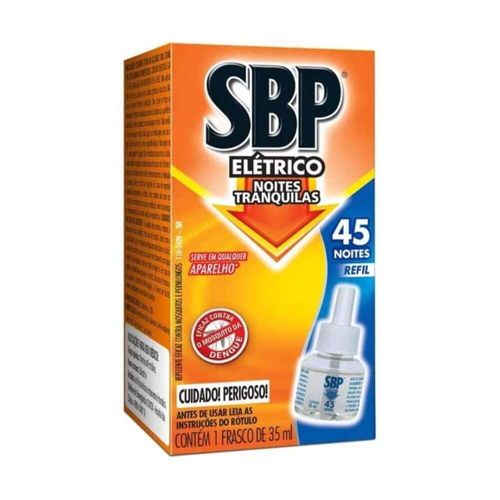 SBP Repelente Elétrico Líquido 45 noites Refil 1 unidade 35ml