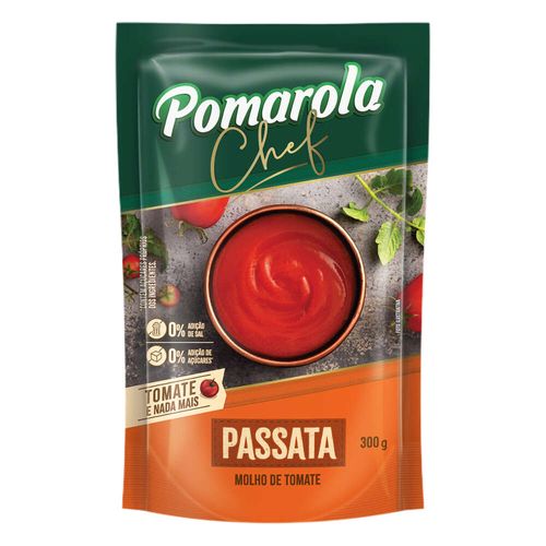 Molho de Tomate Passata Pomarola Chef Sachê 300g
