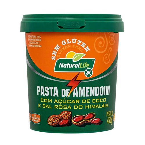 Pasta de Amendoim Sal do Himalaia Natural Life 450g