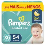 Fralda-Descartavel-Infantil-Pampers-Confort-Sec-XG-Pacote-54-Unidades-Leve-Mais-Pague-Menos