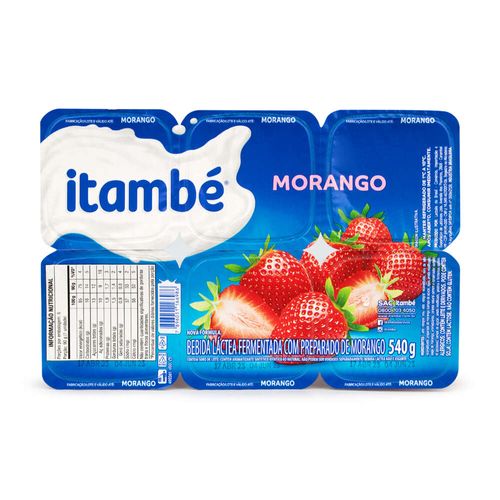 Bebida Láctea Itambé Morango 540g