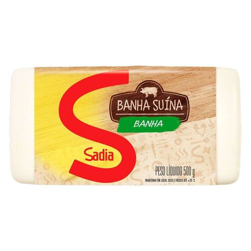 Banha Sadia Pacote 500g