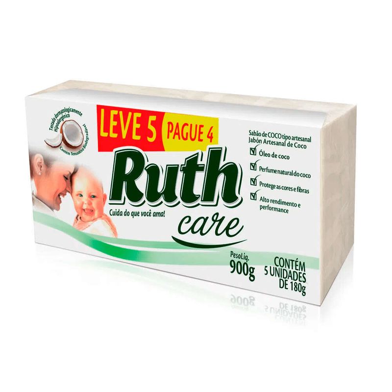 Sabao-de-Coco-em-Barra-Ruth-Care-180g-cada-Leve-5-Pague-4-Unidades