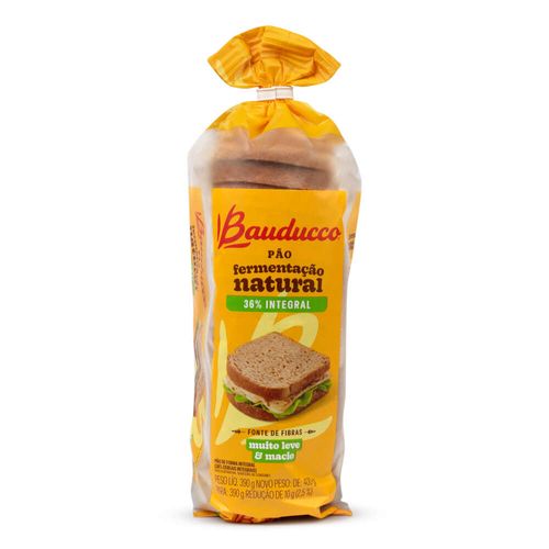 Pão de Forma Integral Bauducco Pacote 390g