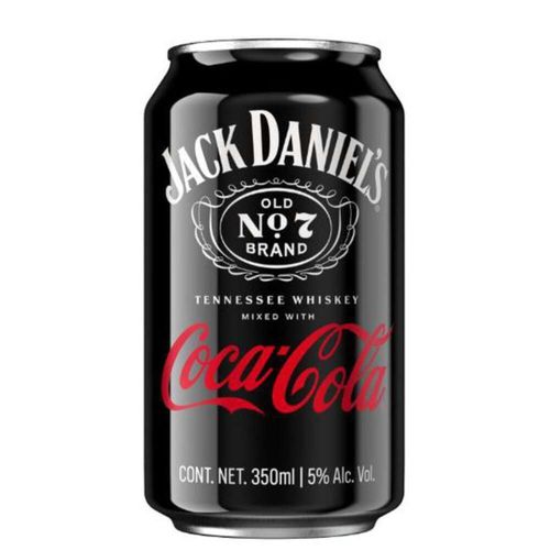 Bebida Alcoólica Mista Jack Daniels e Coca Cola Lata 350ml