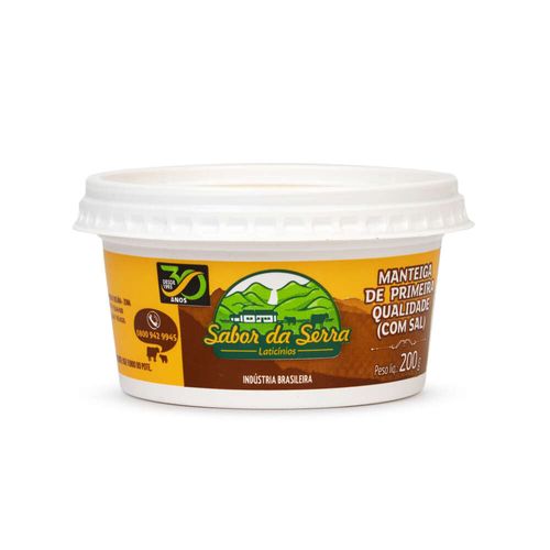 Manteiga com Sal Sabor da Serra Pote 200g