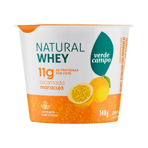 Iogurte Proteico Maracujá Verde Campo Natural Whey 11g 140g