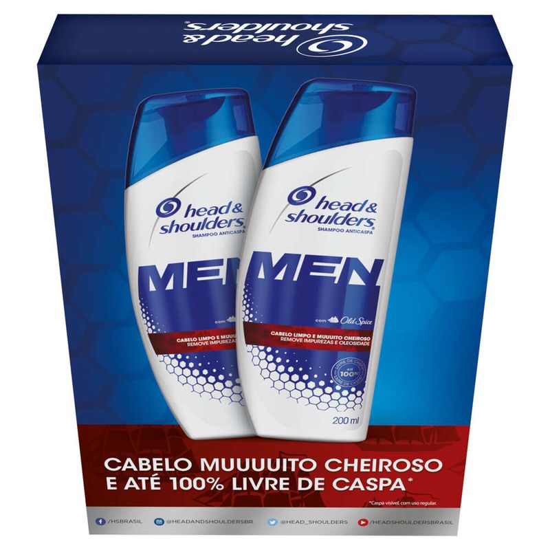 Pack-Shampoo-Anticaspa-Head---Shoulders-Men-Frasco-2-Unidades-200ml-Cada