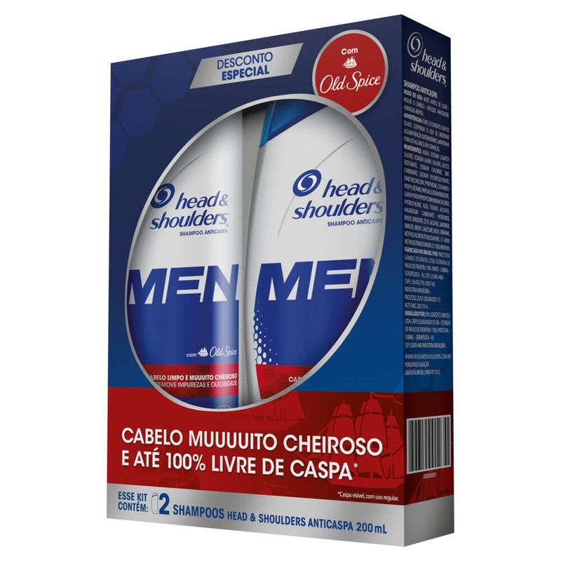 Pack-Shampoo-Anticaspa-Head---Shoulders-Men-Frasco-2-Unidades-200ml-Cada
