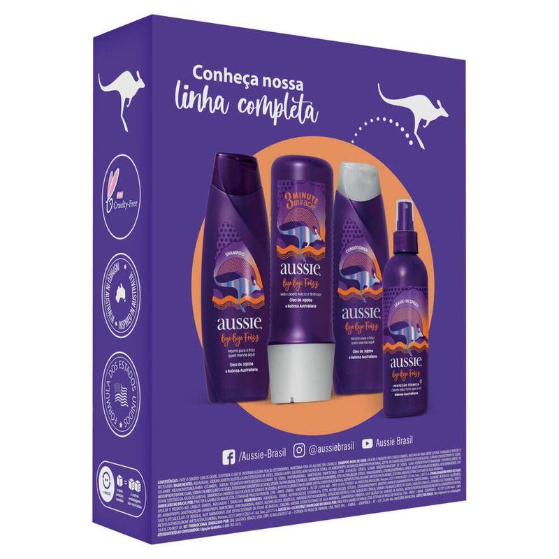 Kit-Shampoo-360ml---Condicionador-180ml-Aussie-Bye-Bye-Frizz