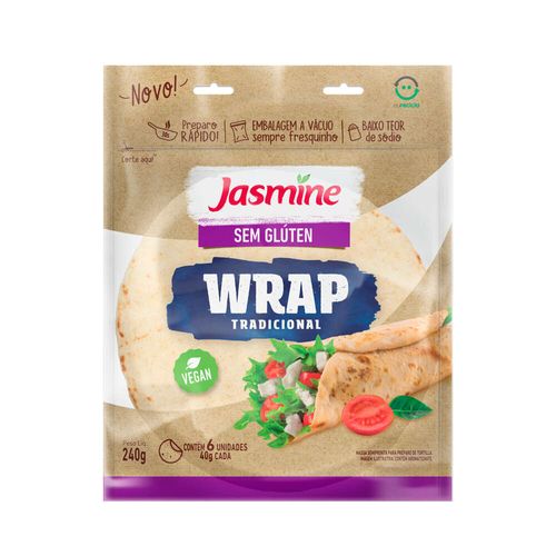 Wrap Tradicional sem Glúten Jasmine 240g