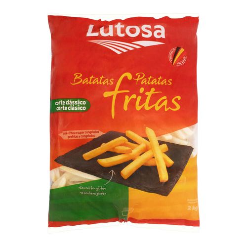 Batata Congelada Belga Lutosa Em Palitos Pré Frita Pacote 2kg