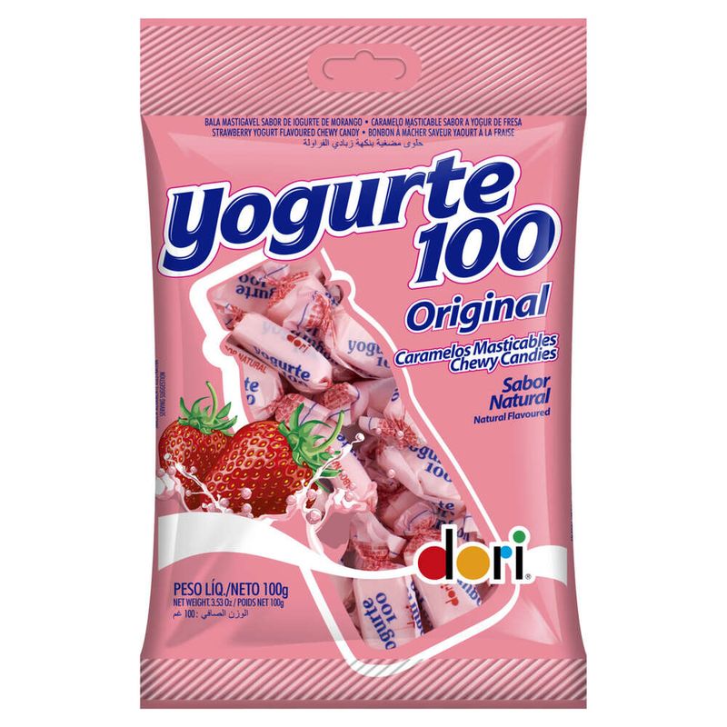 Bala-Iogurte-de-Morango-Dori-Yogurte100-Original-Pacote-100g