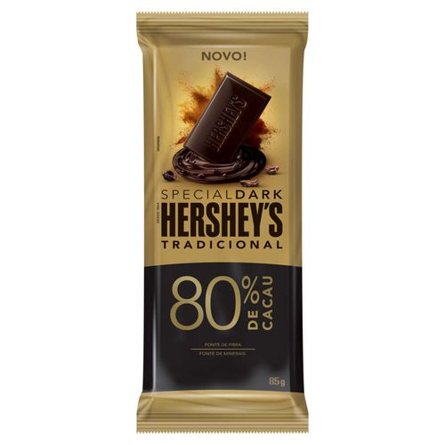 Chocolate 80% Cacau Tradicional Hershey's Special Dark Pacote 85g