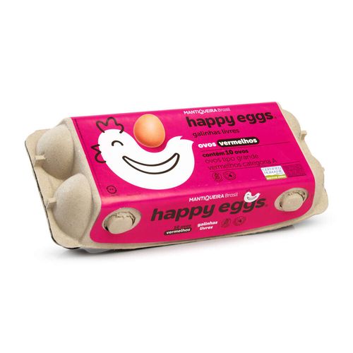 Ovos Vermelhos Mantiqueira Happy Eggs com 10 Unidades