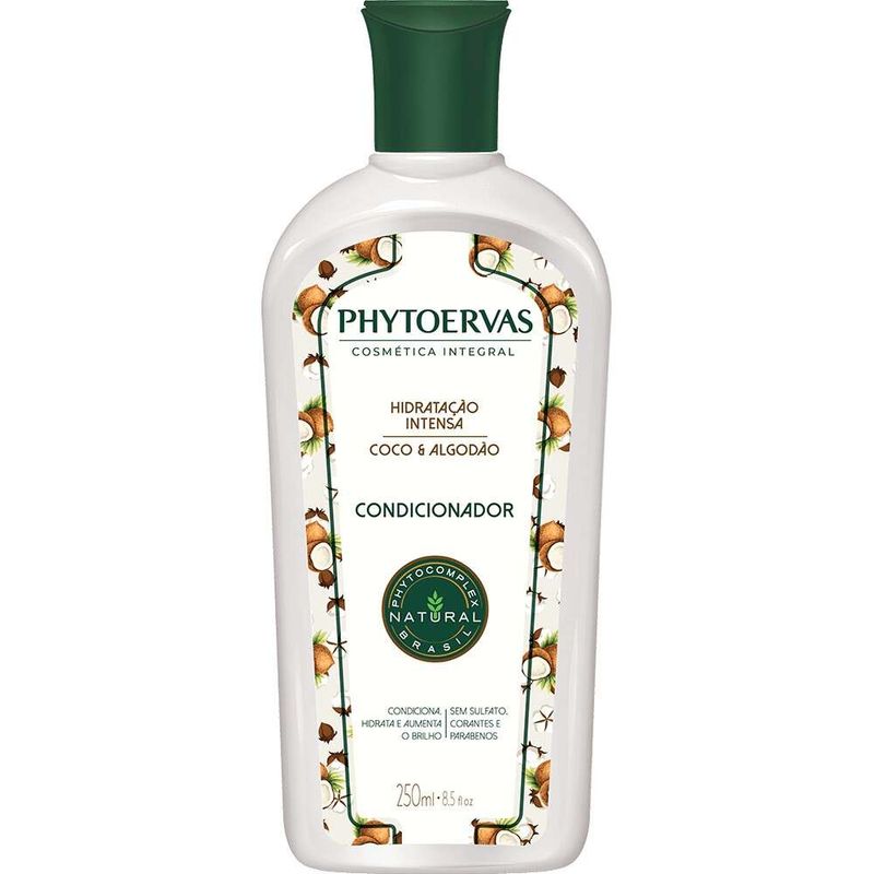 Condicionador-Hidratacao-Intensa-Coco-e-Algodao-Phytoervas-250ml